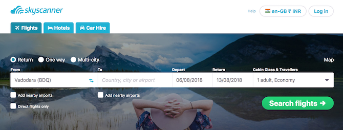 Acest site web util este cunoscut sub numele de Skyscanner