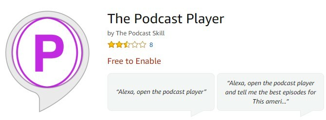 Podcast Player pentru podcasturi ecou amazon