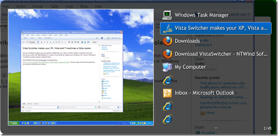 Windows Vista switcher