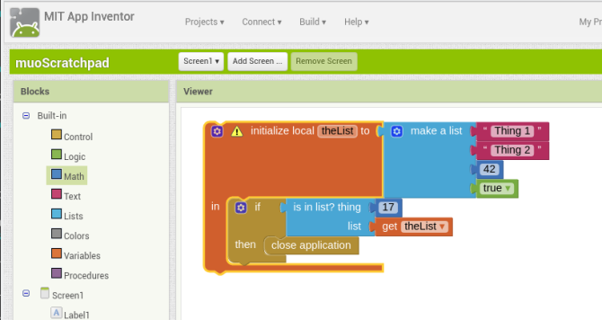 Android creează aplicații appinventor allblocks