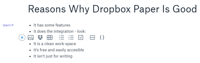 Cum preia hârtia Dropbox pe documentele Google și Office Online Dropbox Paper Writing Document Documente cu integrare