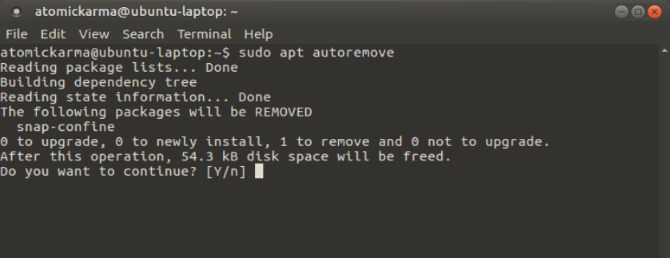 apt autoremove