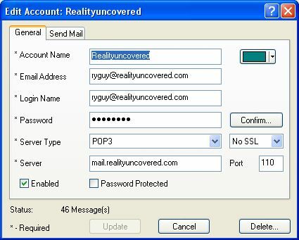 Verificați toate e-mailurile și primiți alerte prin e-mail cu POP Peeper (Windows) pop3emailru