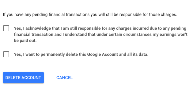 Cum să ștergeți în siguranță contul Google sau Gmail pentru confirmarea confirmării ștergeți contul Gmail