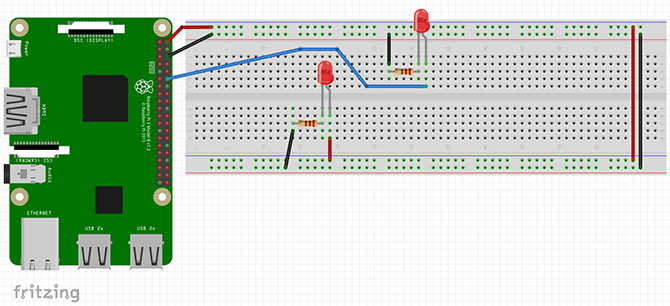 cum să programați zmeura pi control lumini led