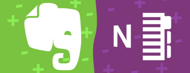 Înapoi la School Evernote vs. O nota