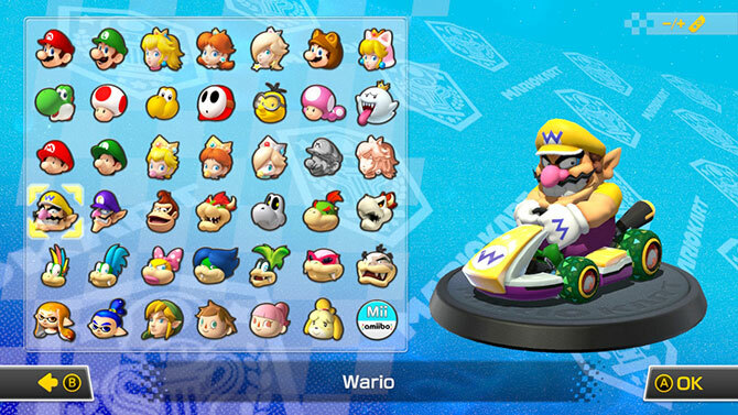 mario kart 8 personaje deluxe