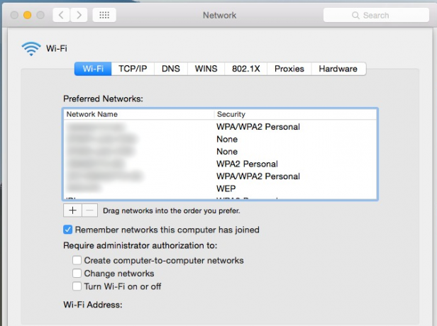 Ștergeți o rețea wireless din versiunile vechi de macOS