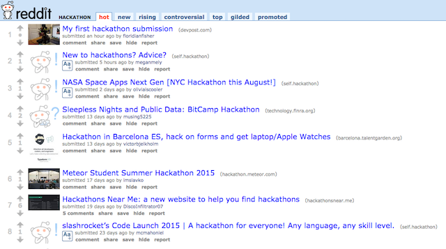 Hackathon-reddit