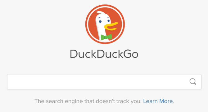 alternative Google - DuckDuckGo