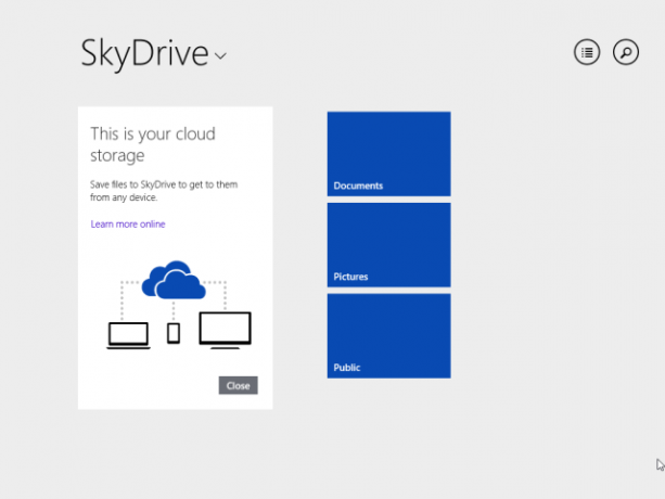 SkyDrive-ferestre-8,1-modernă aplicație