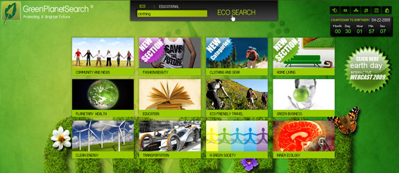 10 motoare de căutare pentru a ajuta ecologia greenplanetsearch1