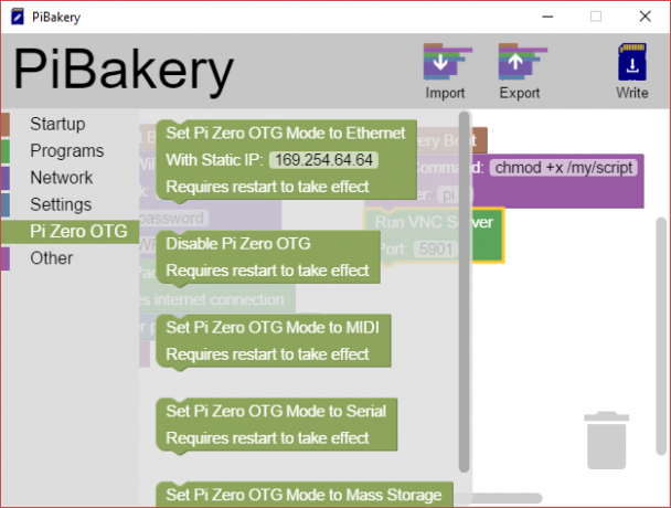 Modul MakeUseOf Linux PiBakery Pi Zero OTG