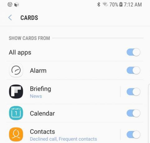 versiuni android samsung note8 bixby config