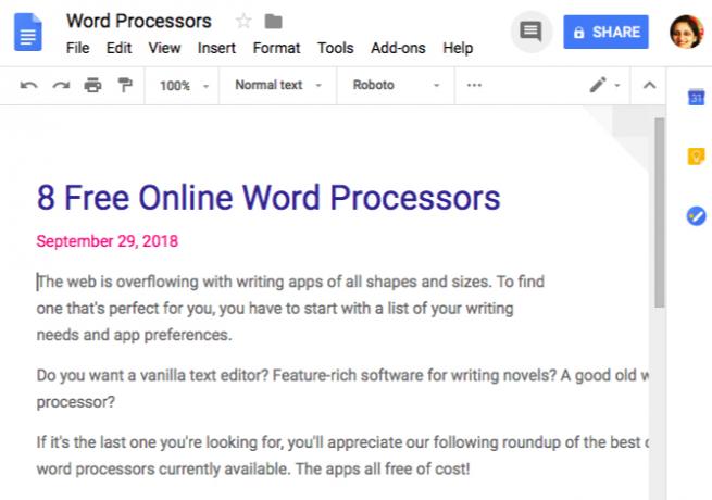 google-doc-document aspect