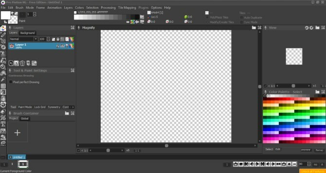 Pro Motion NG Pixel Art Tool Dezvoltatori de jocuri retro