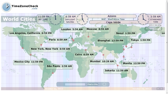 Unele site-uri web utile pentru a vă ajuta în rutina dvs. zilnică TimeZoneCheck2