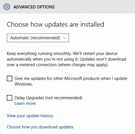 Actualizare Windows 10