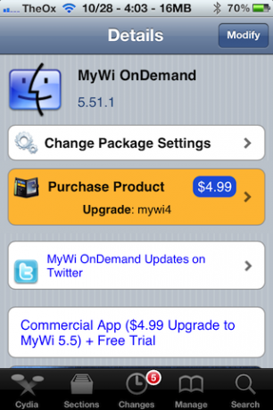 Tether mywi iPhone