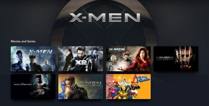 Filme și emisiuni TV X-Men pe Disney+