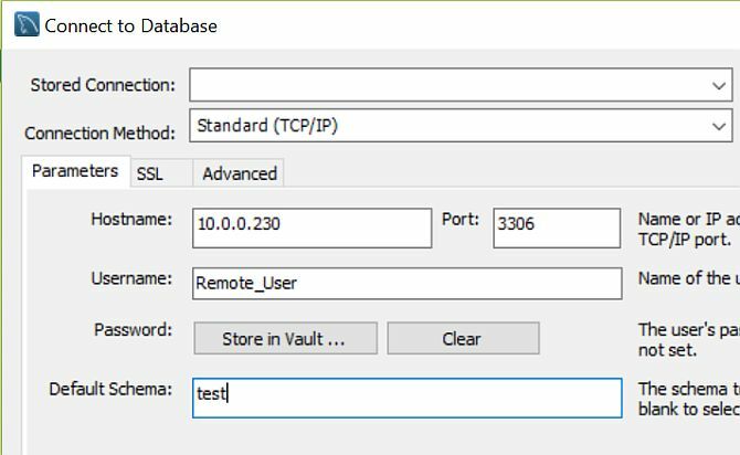 cum se instalează fereastra de baze de date mysql