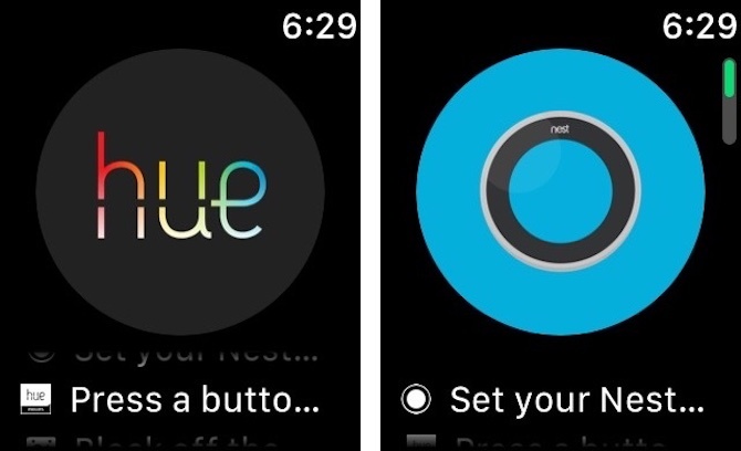 Aplicații de tip Watch Hue and Nest Smart Watch