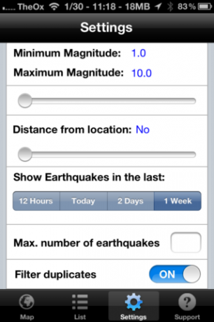 Quake Spotter - Un mod ușor de utilizat pentru a urmări cutremurele [iOS, aplicații plătite gratuit] QuakeSpotter05