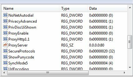 cum să setați setările proxy în registru i