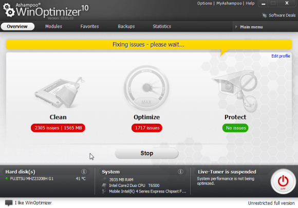 Curățați și optimizați computerul pentru o performanță mai bună cu WinOptimizer winoptimizer8