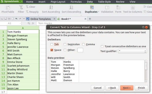 WPS-Birou-Spreadsheet-Text-To-Coloana