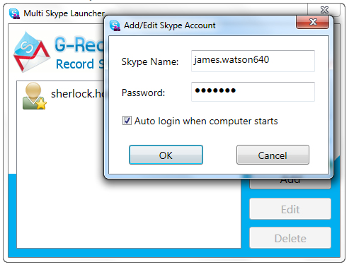 multiple skype de conectare