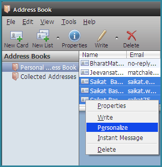 Cum să configurați Mozilla Thunderbird pentru a trimite mesaje de mesaje electronice 4, faceți clic dreapta