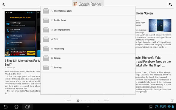 flipboard pentru tableta Android