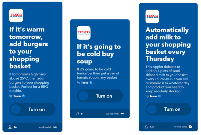 ifttt trucuri oferte online tesco