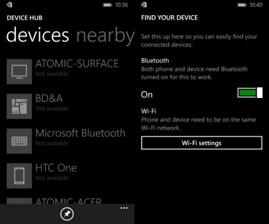 Muo-wp81-devicehub-descoperire