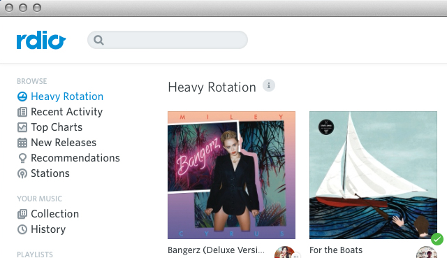 Rdio merge gratuit după ce Spotify renunță la limitele de timp
