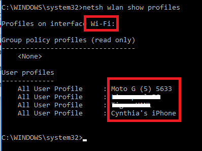 Cum să reordonați prioritățile rețelei Wi-Fi în Windows 10 cmd wifi