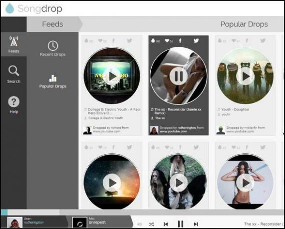 Songdrop: serviciul tău gratuit și preferat de salvare a melodiilor despre care nici măcar nu știai până acum Songdrop feed-uri populare