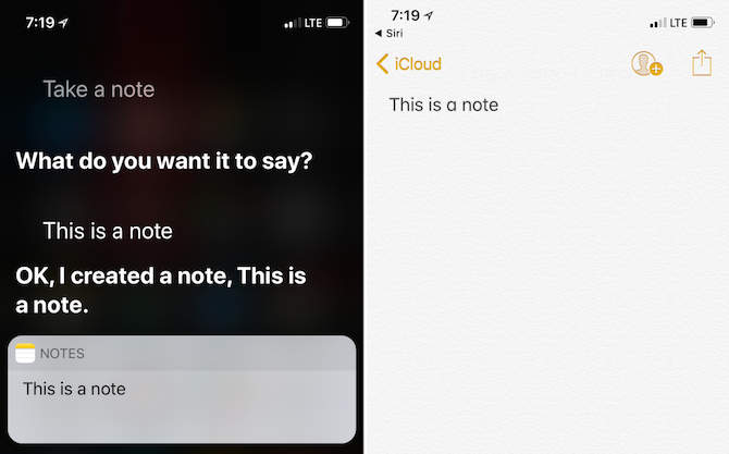 Funcții Apple Note - Întrebați Siri