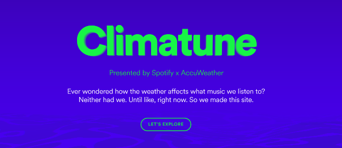 Spotify Acum arată muzica în funcție de climatul meteorologic spotify exactweather playlist de muzică
