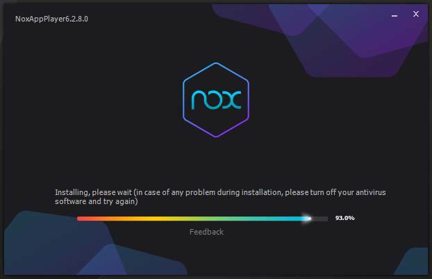 Ecran de instalare Nox