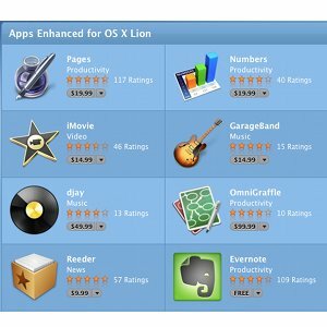 „Aplicații îmbunătățite pentru OS X Lion” primesc tratament special în App Store [Știri] lionappthumb