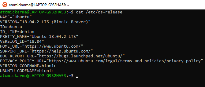 Verificați versiunea Linux cu osrelease