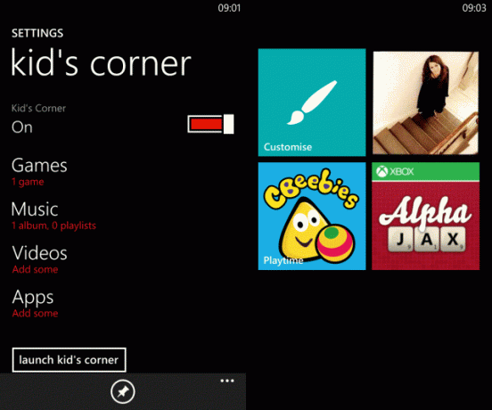 Muo-WindowsPhone-kidscorner-configurare