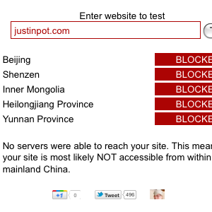 listă de site-uri web blocate în Republica Populară Chineză