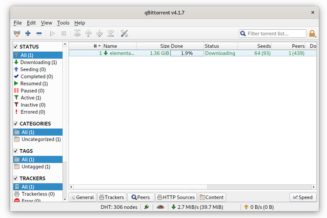 Clientul torrent qBittorrent pe Linux