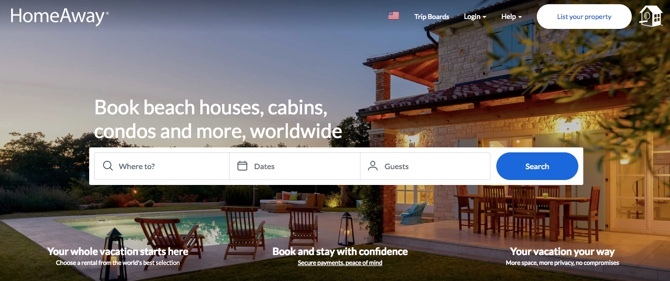 HomeAway închirieri de vacanță