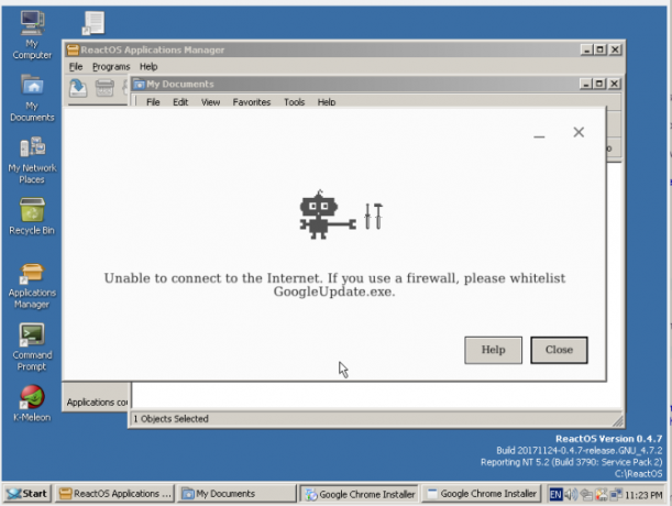 reactos review chrome install