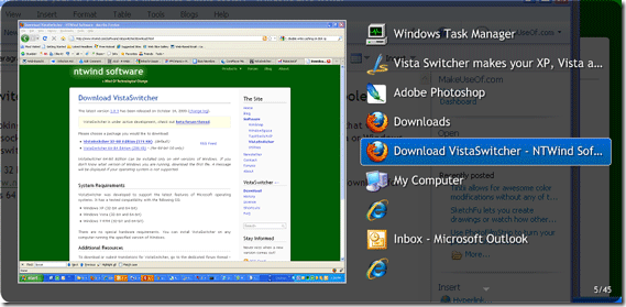 Vista switcher