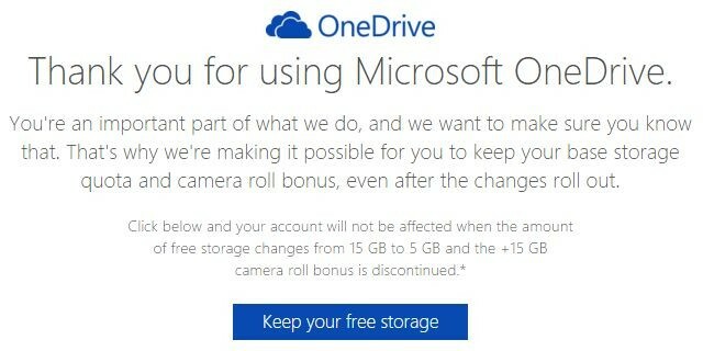 Păstrați OneDrive Storage